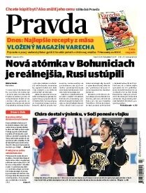 Obálka e-magazínu Pravda 17. 1. 2014