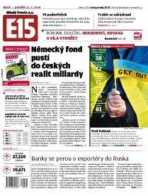 Obálka e-magazínu E15 10.3.2014