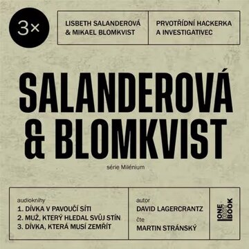 Obálka audioknihy 3x Salanderová & Blomkvist