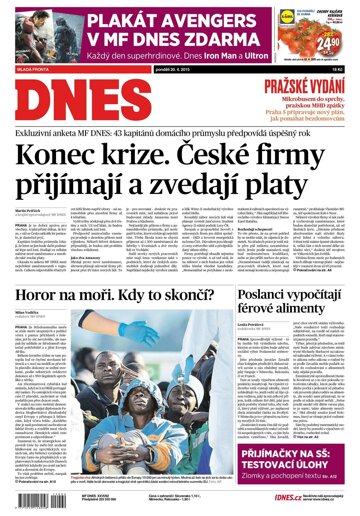 Obálka e-magazínu MF Dnes 20.4.2015