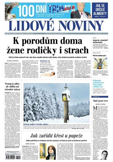 Obálka e-magazínu Lidové noviny 29.4.2017