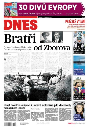 Obálka e-magazínu MF Dnes 1.7.2017