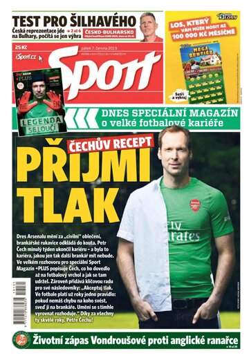 Obálka e-magazínu Sport 7.6.2019