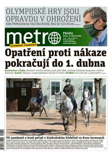 Obálka e-magazínu deník METRO 24.3.2020