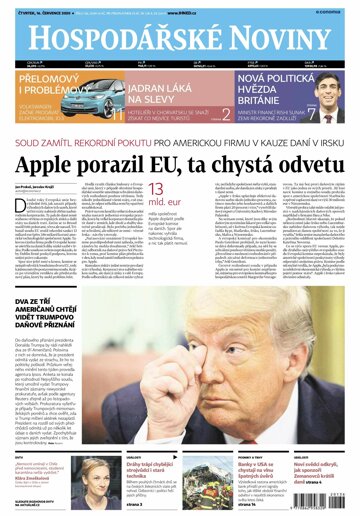 Obálka e-magazínu Hospodářské noviny 136 - 16.7.2020