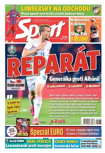 Obálka e-magazínu Sport 8.6.2021