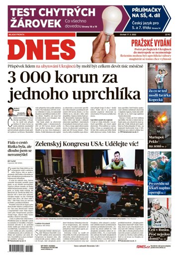 Obálka e-magazínu MF Dnes 17.3.2022