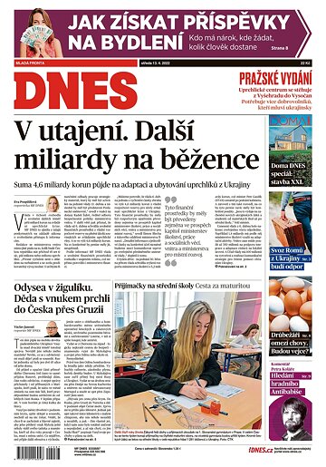 Obálka e-magazínu MF Dnes 13.4.2022