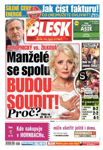 Obálka e-magazínu Blesk 8.8.2022