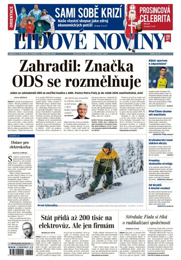 Obálka e-magazínu Lidové noviny 2.12.2023