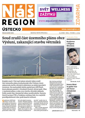 Obálka e-magazínu Náš Region - Ústecko 5/2024