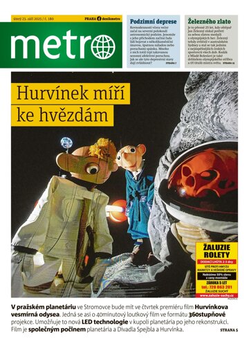 Obálka e-magazínu deník METRO 23.9.2025