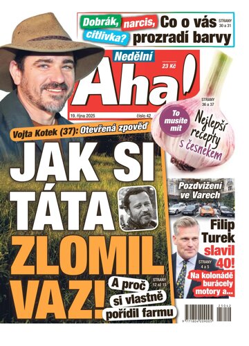 Obálka e-magazínu Nedělní AHA! 19.10.2025
