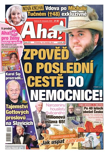 Obálka e-magazínu AHA! 22.11.2025