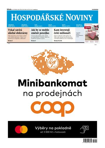 Obálka e-magazínu Hospodářské noviny 229 - 26.11.2025