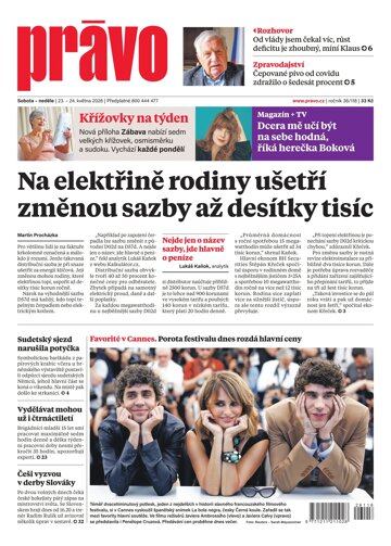 Obálka e-magazínu Deník Právo 23.5.2026