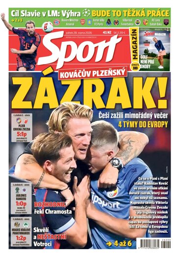 Obálka e-magazínu Sport 28.8.2026