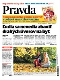 Obálka e-magazínu Pravda 25.10.2013
