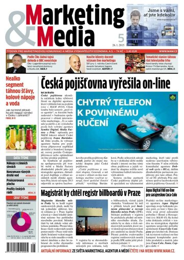 Obálka e-magazínu Marketing & Media 5 - 26.1.2015