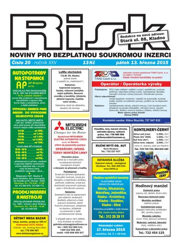 Obálka e-magazínu Risk 20/2015