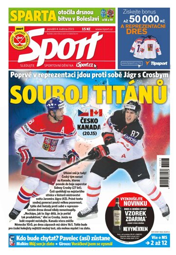 Obálka e-magazínu Sport 4.5.2015
