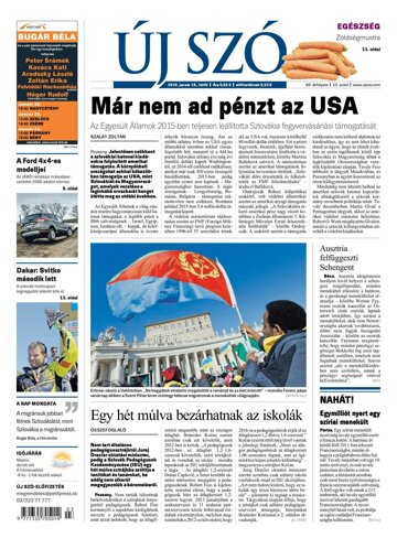 Obálka e-magazínu Új Szó 18.1.2016