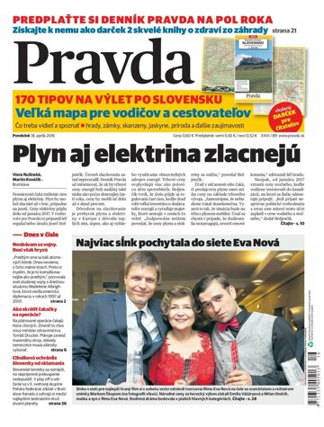 Obálka e-magazínu Pravda 18. 4. 2016