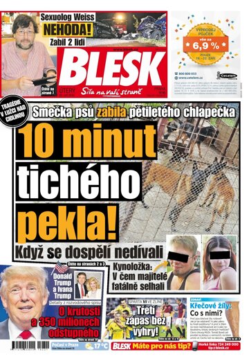 Obálka e-magazínu Blesk 20.9.2016