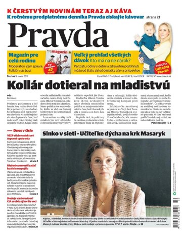 Obálka e-magazínu Pravda 9. 3. 2017