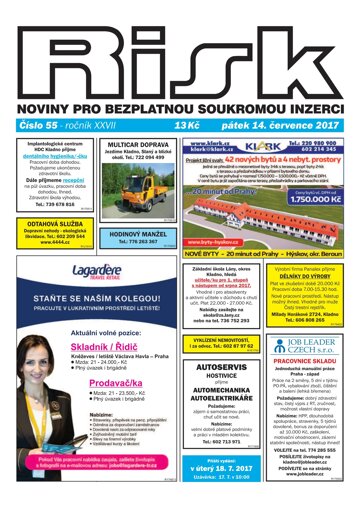 Obálka e-magazínu Risk 55/2017