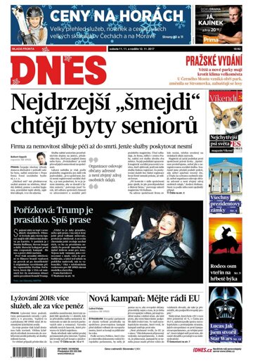 Obálka e-magazínu MF Dnes 11.11.2017