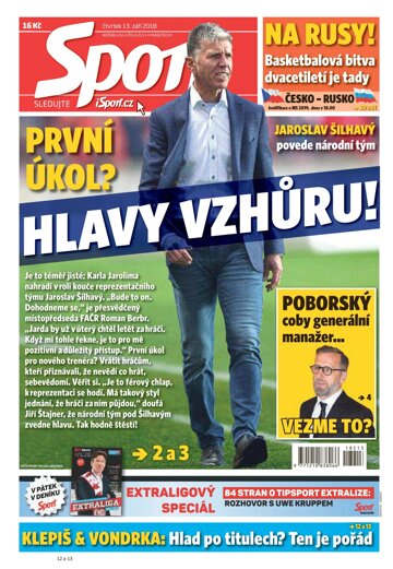 Obálka e-magazínu Sport 13.9.2018
