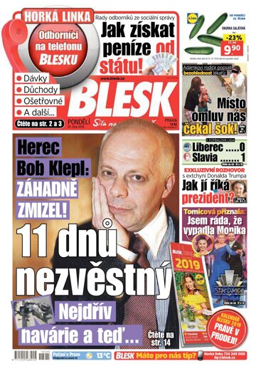 Obálka e-magazínu Blesk 22.10.2018