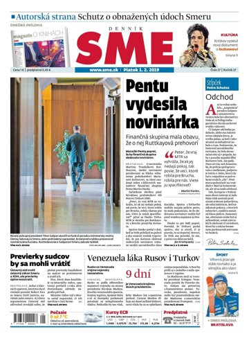 Obálka e-magazínu SME 1.2.2019