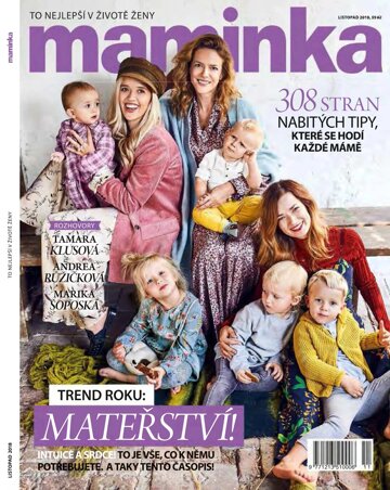Obálka e-magazínu Maminka 11/2018
