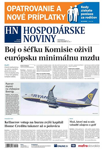 Obálka e-magazínu Hospodárske noviny 17.07.2019