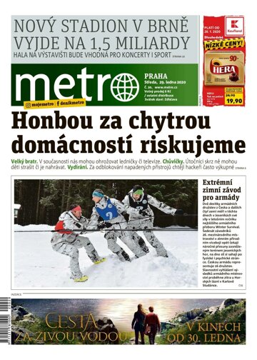 Obálka e-magazínu deník METRO 29.1.2020