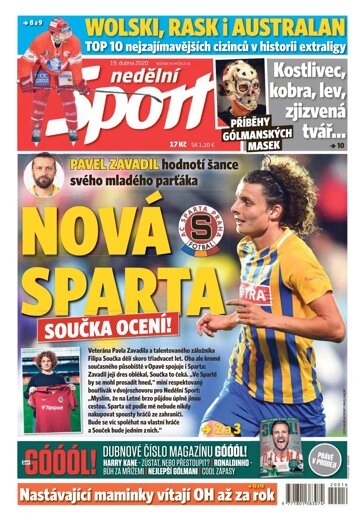 Obálka e-magazínu Nedělní Sport 19.4.2020