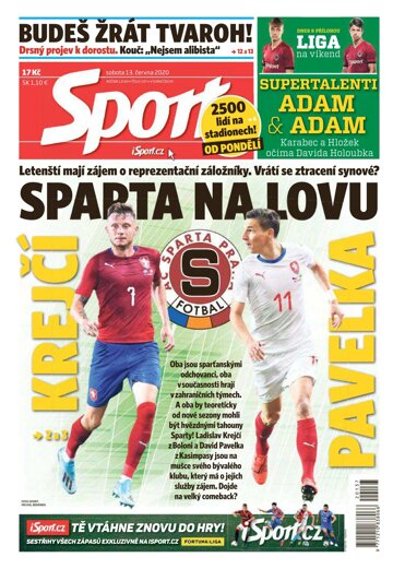 Obálka e-magazínu Sport 13.6.2020