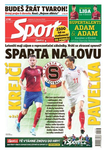 Obálka e-magazínu Sport 13.6.2020