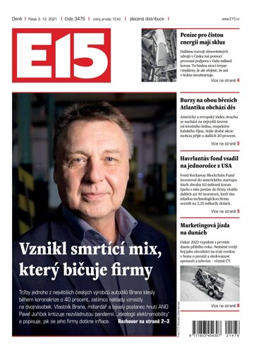 Obálka e-magazínu E15 - 3.12.2021