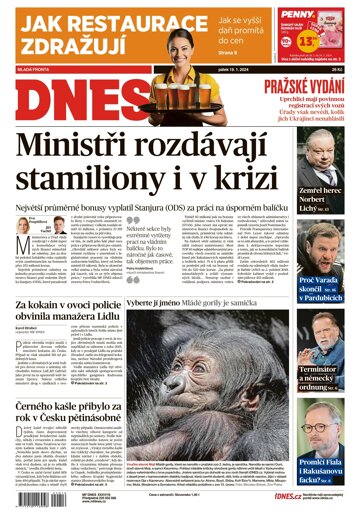 Obálka e-magazínu MF Dnes 19.1.2024