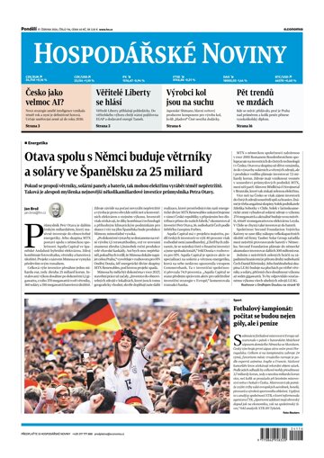 Obálka e-magazínu Hospodářské noviny 116 - 17.6.2024