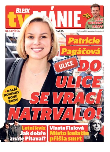 Obálka e-magazínu Blesk Tv manie 29.6.2024