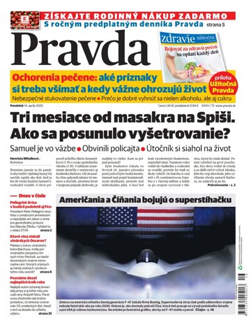 Obálka e-magazínu Pravda 14. 04. 2025