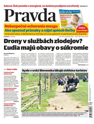 Obálka e-magazínu Pravda 21. 7. 2025