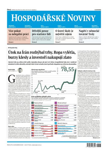 Obálka e-magazínu Hospodářské noviny 043 - 3.3.2026