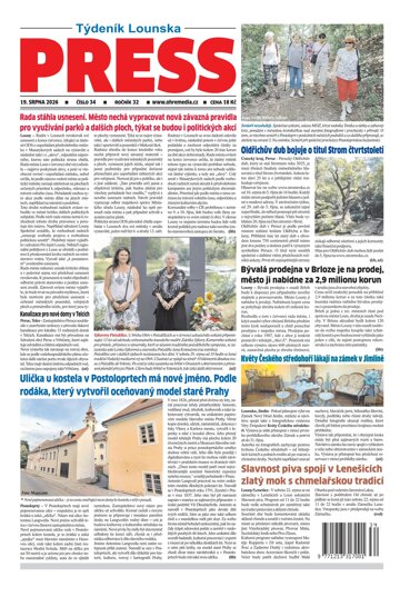 Obálka e-magazínu Lounský press 34/2026