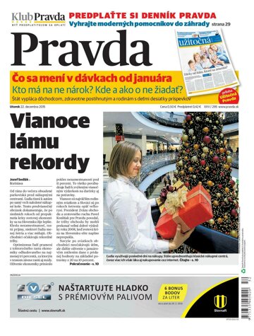 Obálka e-magazínu Pravda 22. 12. 2015