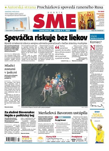 Obálka e-magazínu SME 4.7.2018